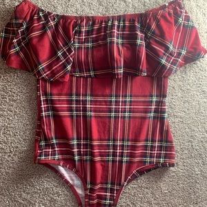 Cross shoulder one piece